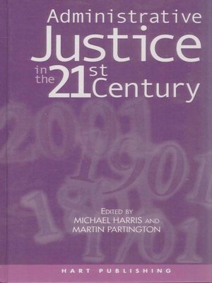 cover image of Administrative Justice in the 21st Century